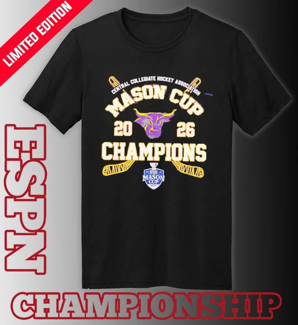 Minnesota State Mavericks 2026 CCHA Mason Cup Champions shirt