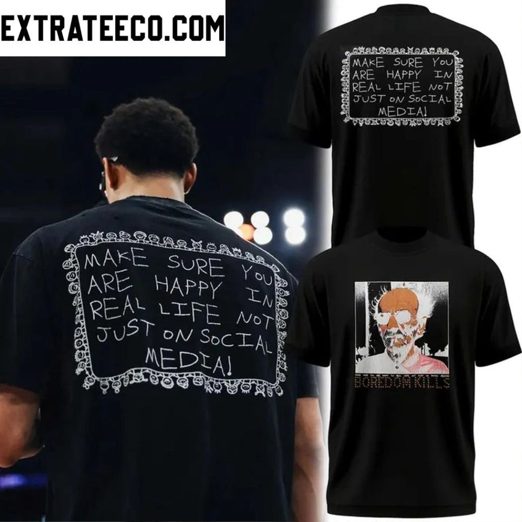 Milwaukee Bucks Boredom Kills Two Sided Shirt