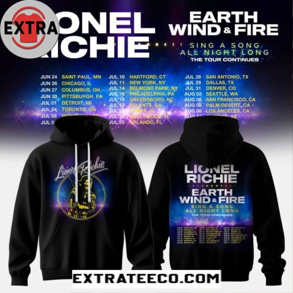 Lionel Richie & Earth, Wind & Fire – All Night Long Tour T-Shirt