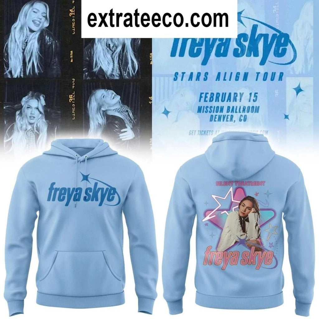 Freya Skye Stars Align Tour 2025 Blue Hoodie T-Shirt