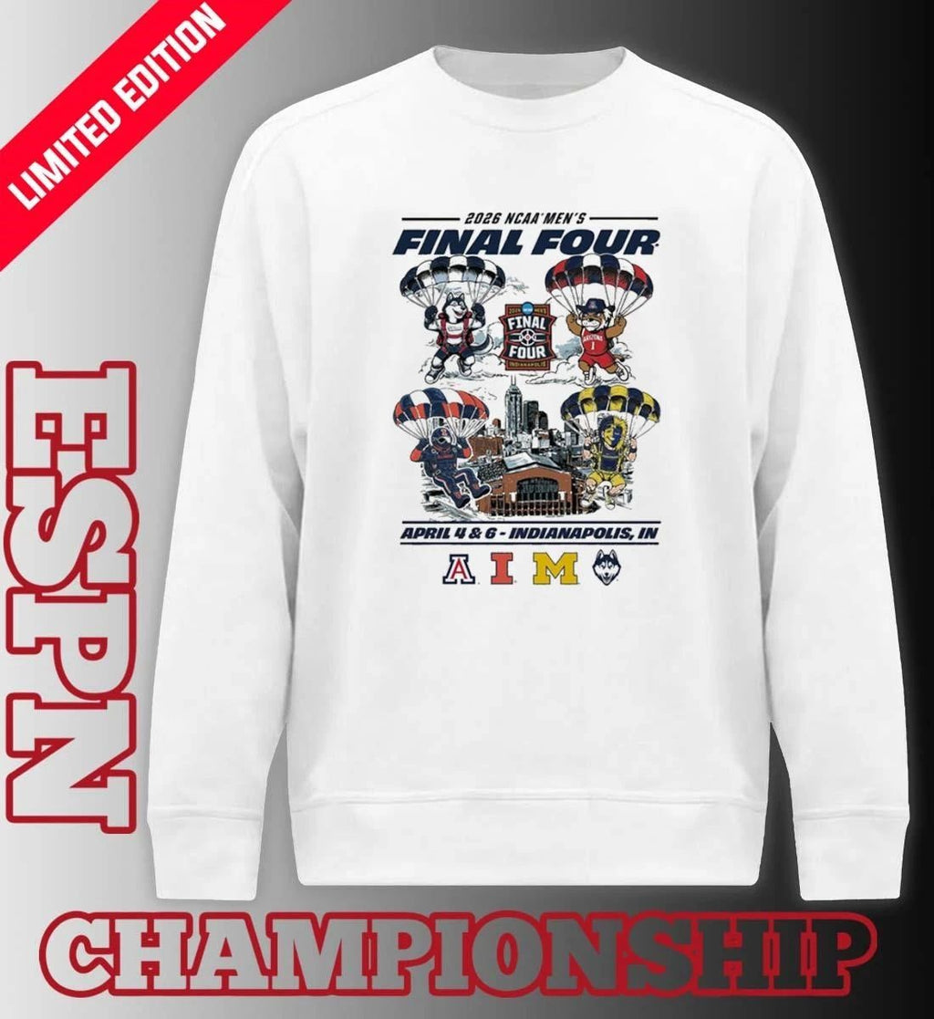 Mascot Parachute 2026 Men’s Basketball Final Four Shirt