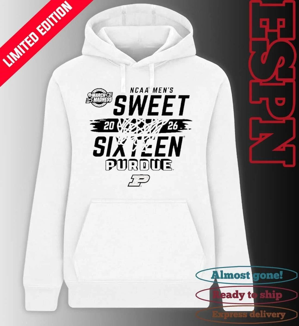 Purdue Boilermakers Men’s Basketball 2026 Sweet 16 Shirt