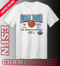 Ucla Bruins Vs Texas Longhorns 2026 NCAA DI Women’s Basketball Tournament March Madness Final 4 T-Shirt