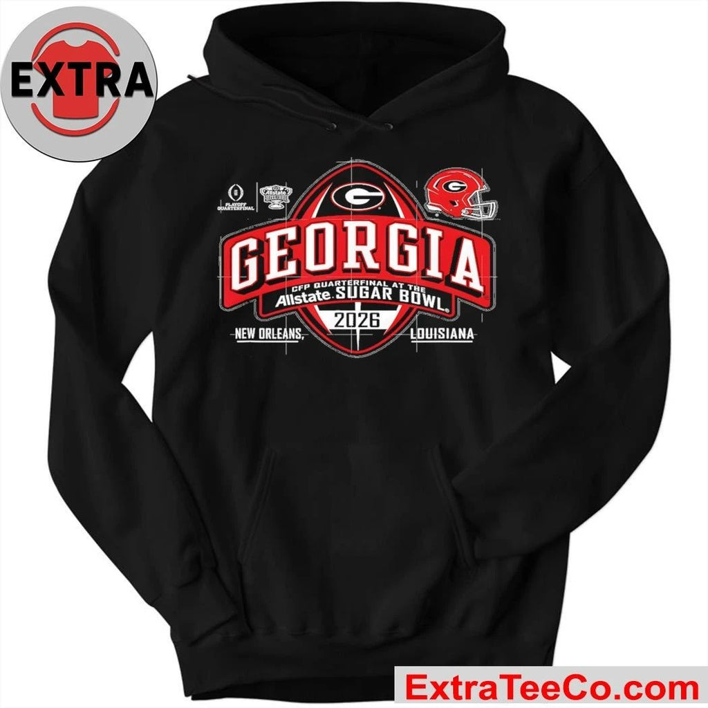Georgia Bulldogs Allstate Sugar Bowl 2026 College Football Quarterfinals, January 1, 2026, at Caesars Superdome in New Orleans, Louisiana Shirt