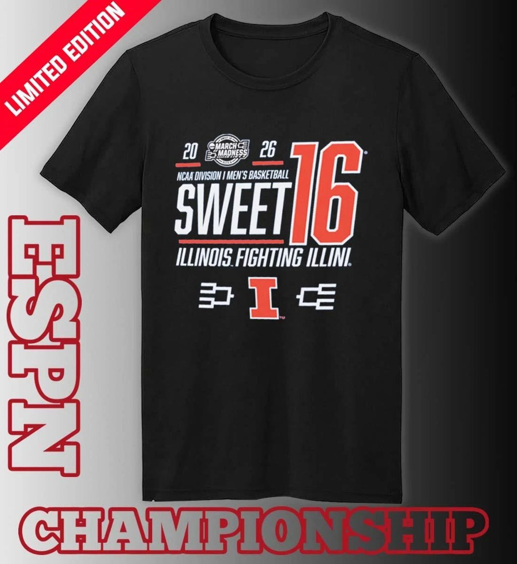 Illinois Men’s Basketball Sweet 16 Bound Net 2026 Shirt
