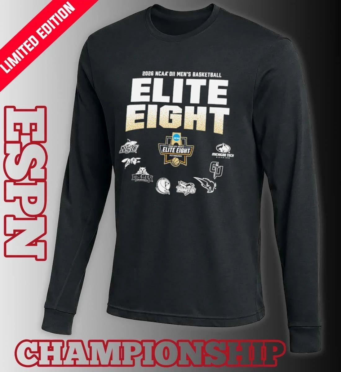 Elite 8 2026 NCAA Division II Men’s Basketball Championship T-Shirt