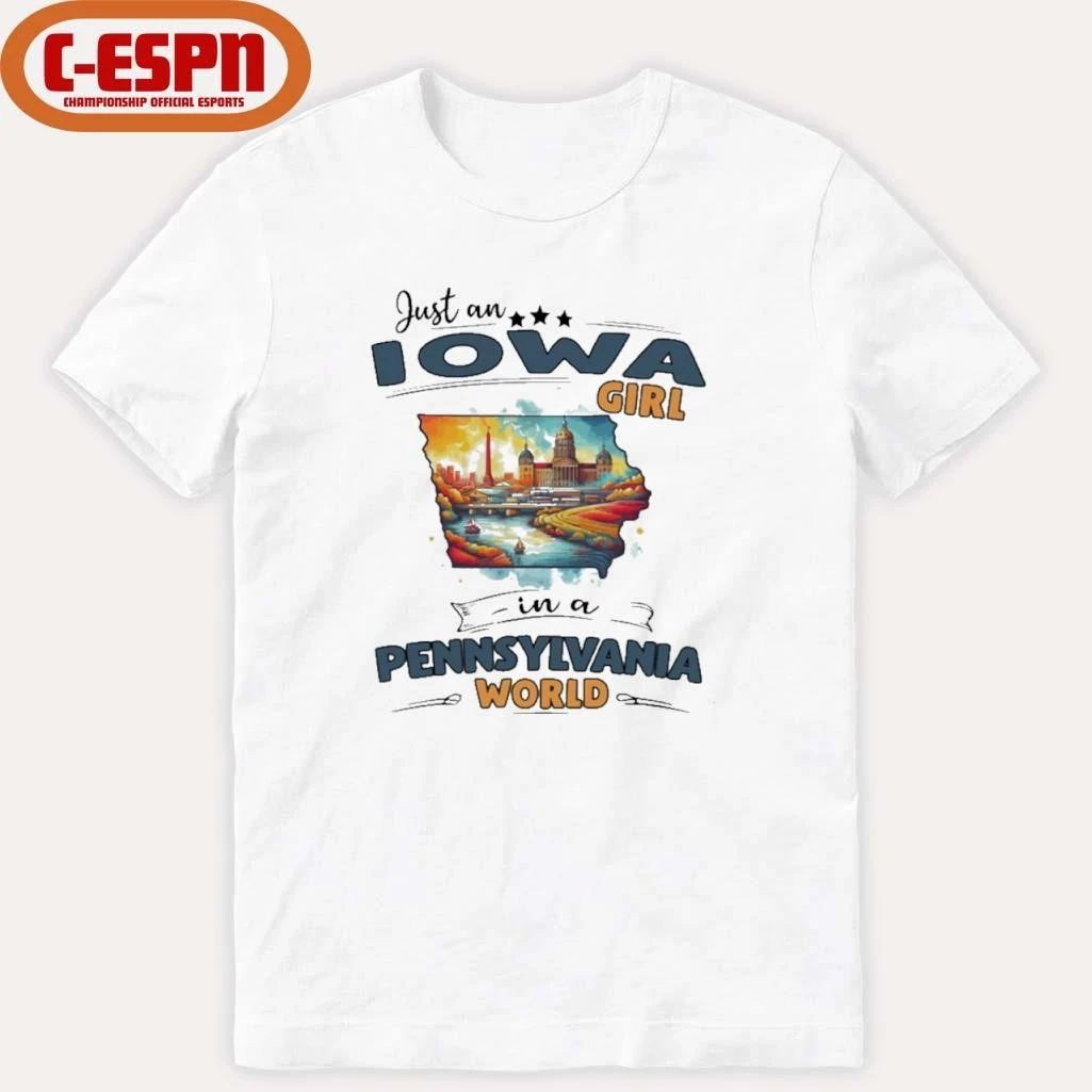 Just An Iowa Girl In A Pennsylvania World Retro Shirt