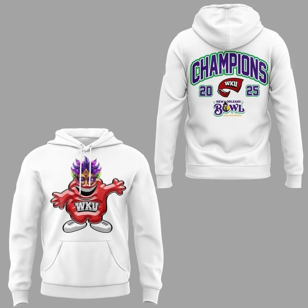 Original Western Kentucky Hilltoppers New Orleans Bowl Champions 2025 Logo Hoodie T-Shirt