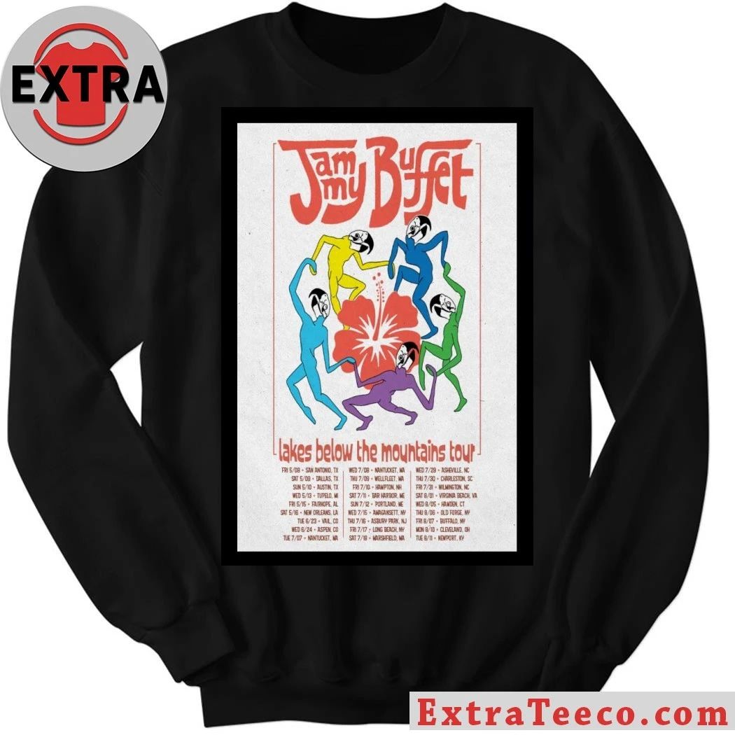 Jammy Buffet Lakes Band Tour 2026 Poster Shirt