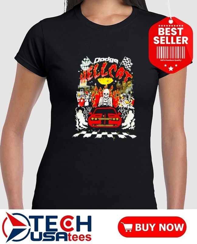 Dodge Hellcat skeleton shirt