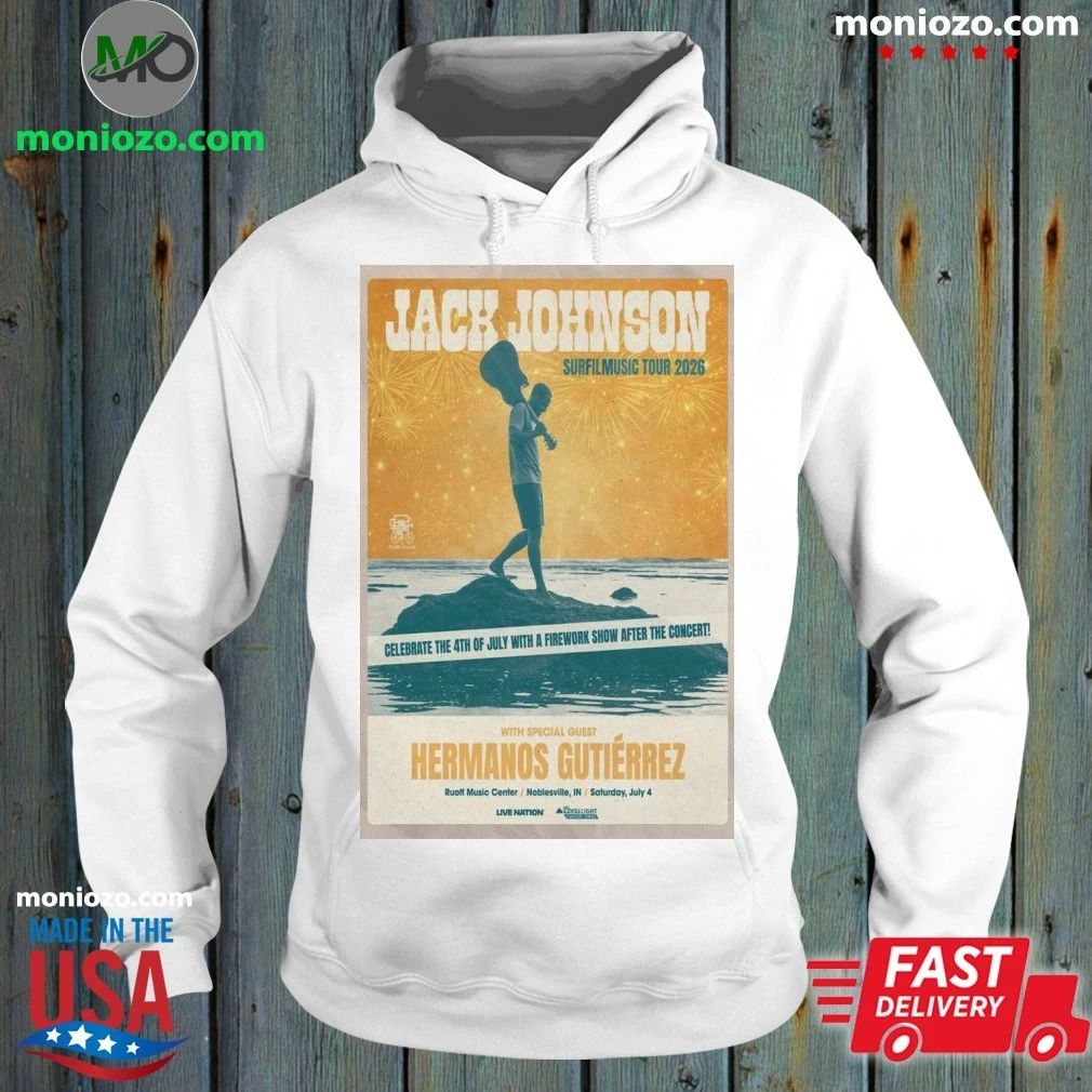 Original Jack Johnson Ruoff Music Center in Noblesville, Indiana July 04 2026 Poster Shirt
