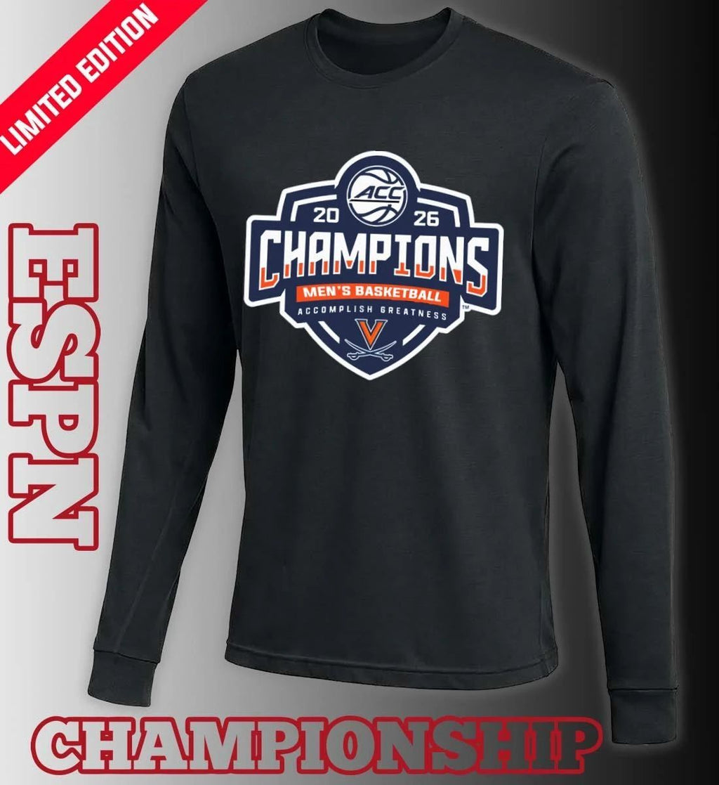 Virginia Cavaliers ACC Men’s Basketball Tournament Champions 2026 Official Logo T-Shirt