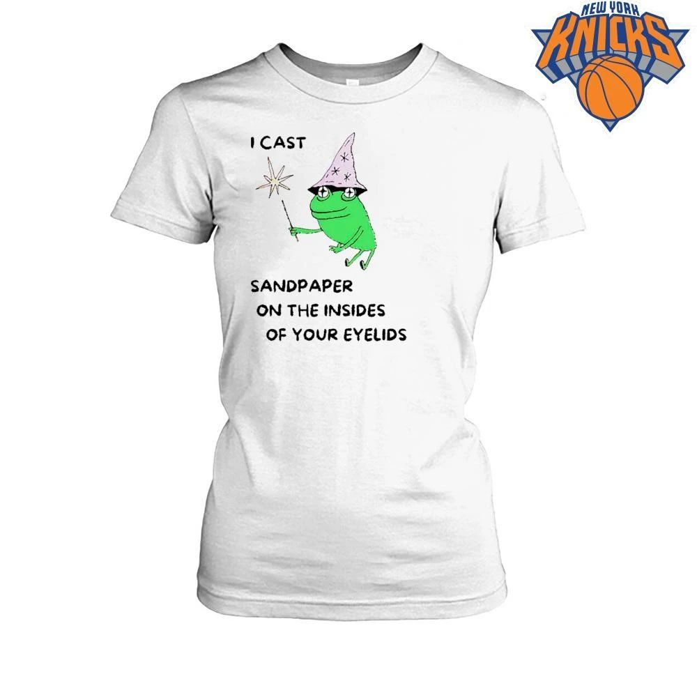 I Cast Sandpaper On The Insides Of Your Eyelids Funny Frog Wizard Meme T Shirt
