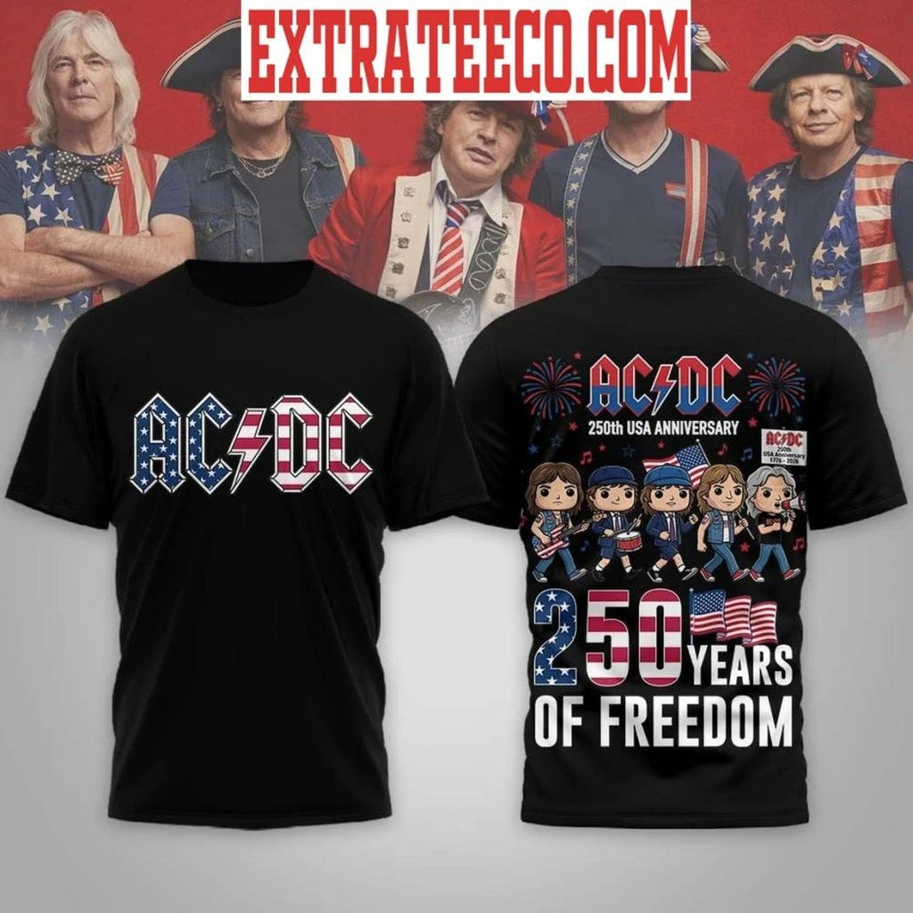 AC DC 250th USA Anniversary 250 Years Of Freedom T-Shirt