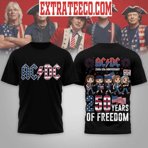 AC DC 250th USA Anniversary 250 Years Of Freedom T-Shirt