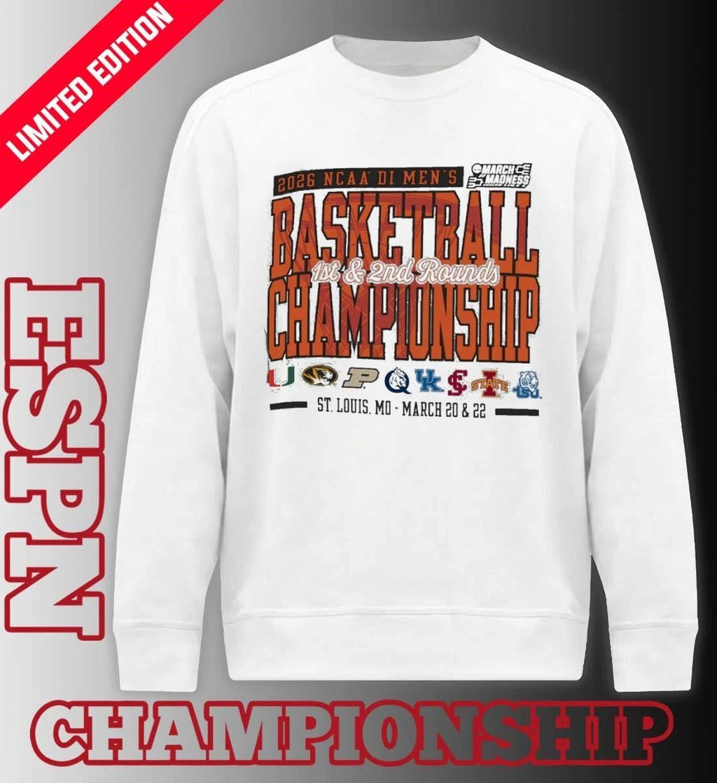 St. Louis, MO 2026 NCAA DI Men’s Basketball Championship – March 20 & 22 T-Shirt