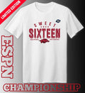 Sweet 16 Arkansas Razorbacks 2026 NCAA Men’s Basketball T-Shirt