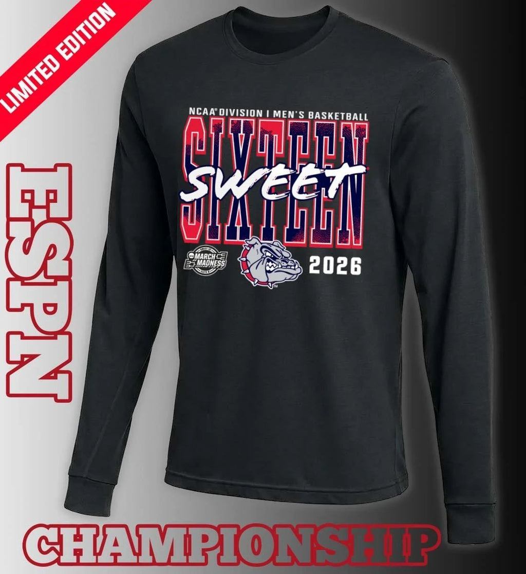 Gonzaga Bulldogs 2026 NCAA Men’s Basketball Tournament March Madness Sweet 16 T-Shirt