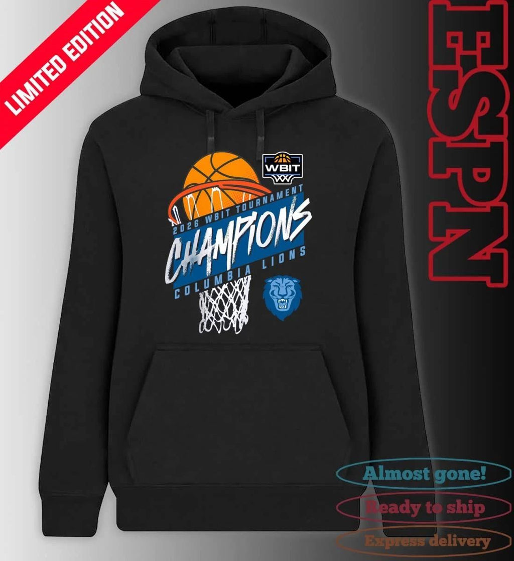 Columbia Lions 2026 WBIT Tournament Champions T-Shirt
