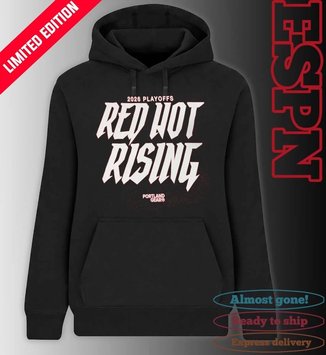 Portland Trail Blazers Red Hot Riding 2026 Playoffs Shirt