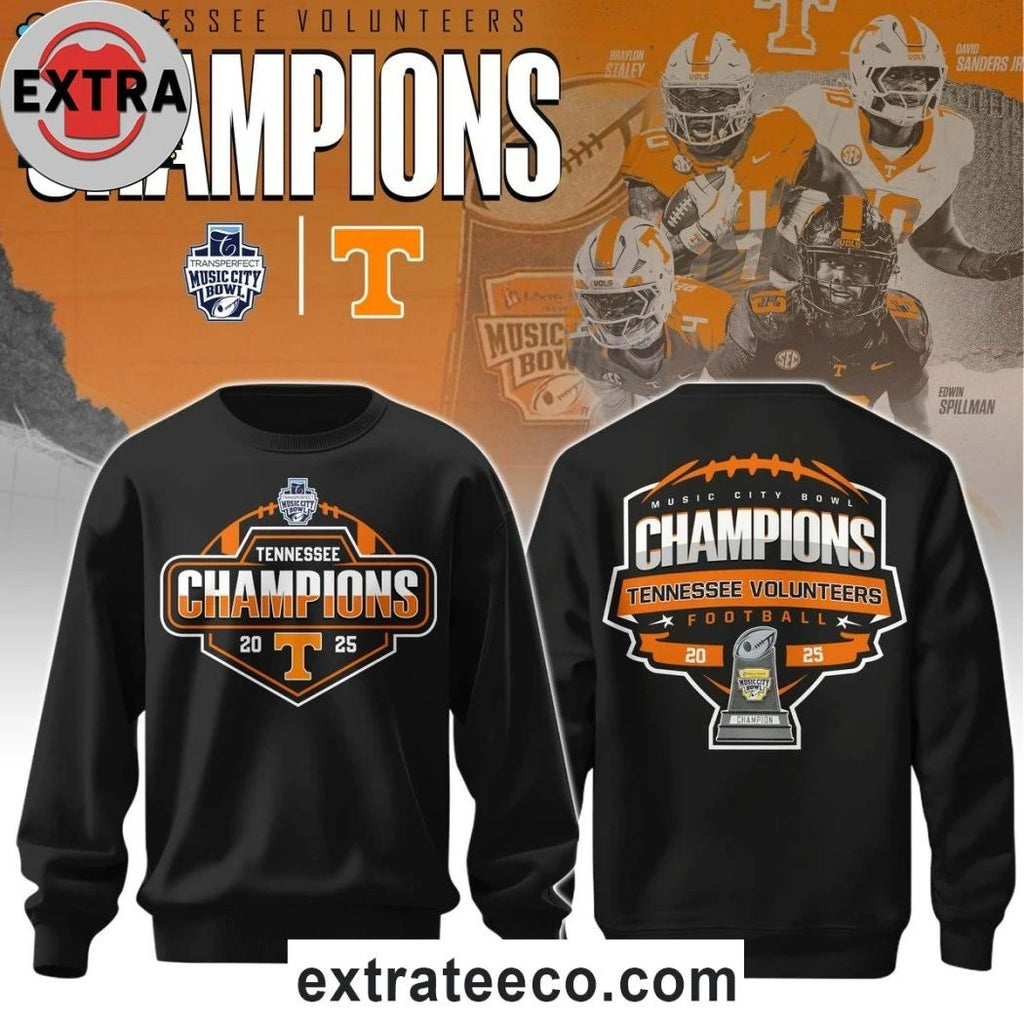 Original Tennessee Volunteers Music City Bowl Champions 2025 Logo Shirt