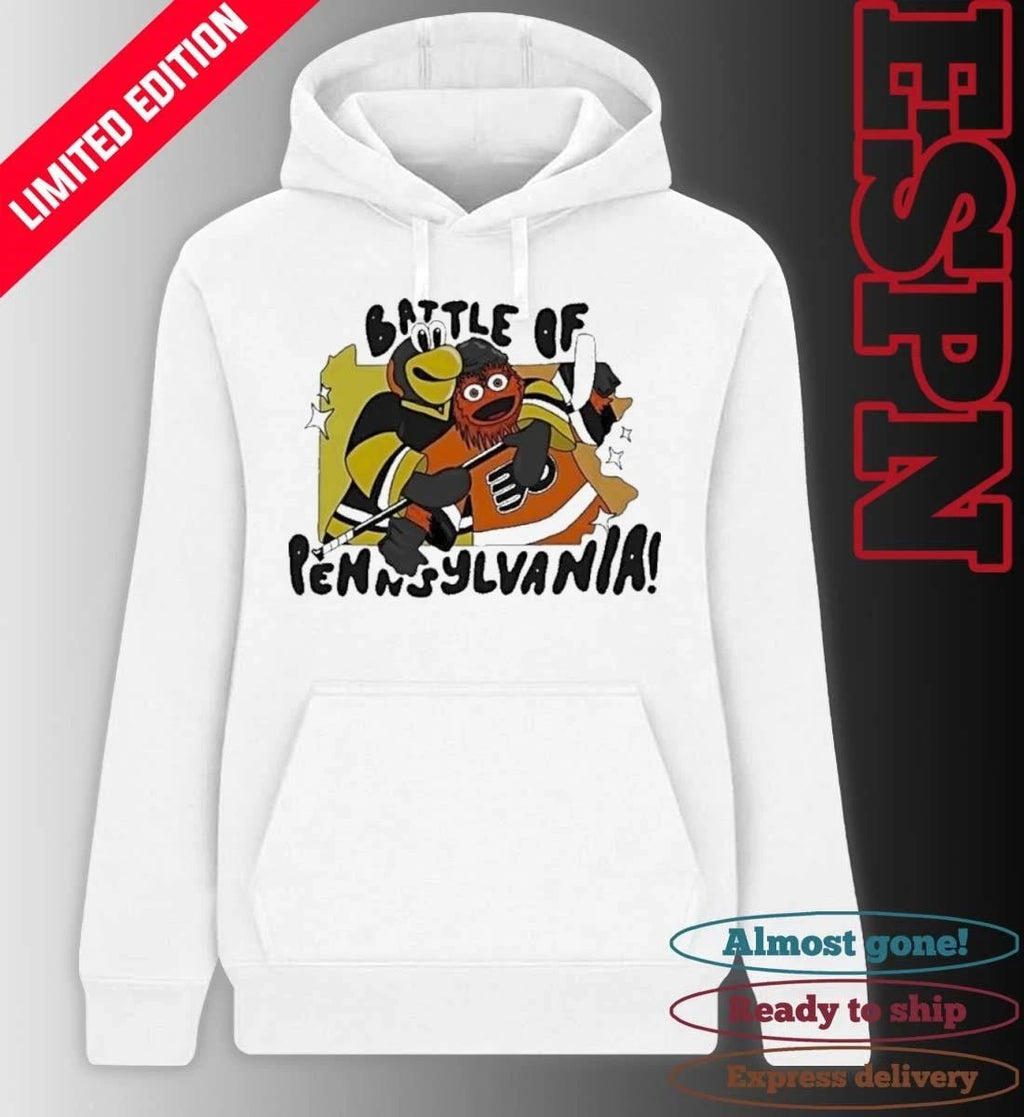 Pittsburgh Penguins Vs Philadelphia Flyers Mascot Battle Of Pennsylvania NHL Playoffs shirt
