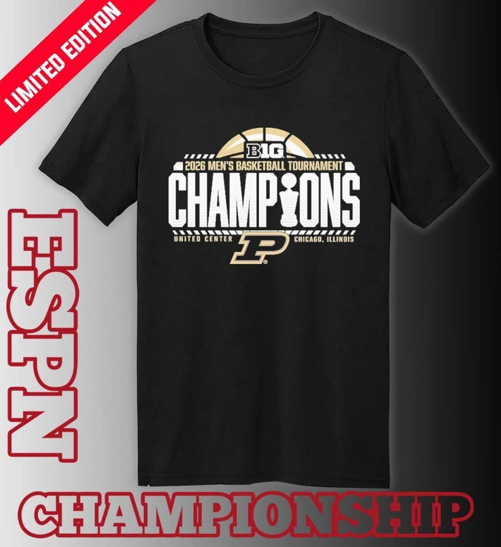 Purdue Men’s Basketball Big Ten Tournament Champions Official Locker Room T-Shirt