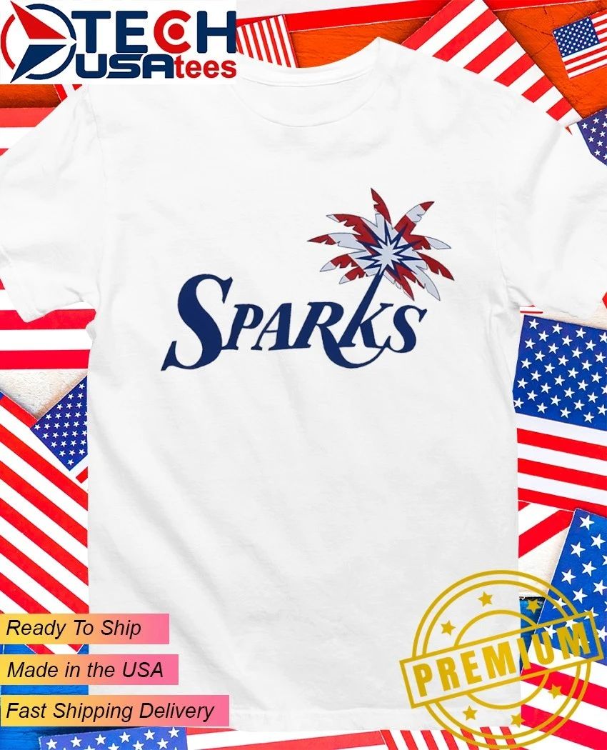 Stars stripes and Los Angeles Sparks Palm Tree flag shirt