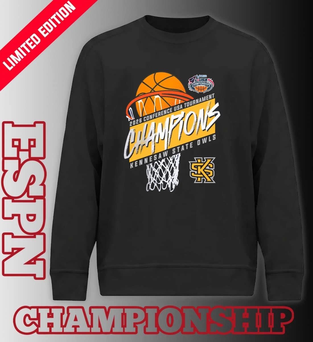 Kennesaw State Men’s Basketball Conference USA Tournament Champions 2026 T-Shirt