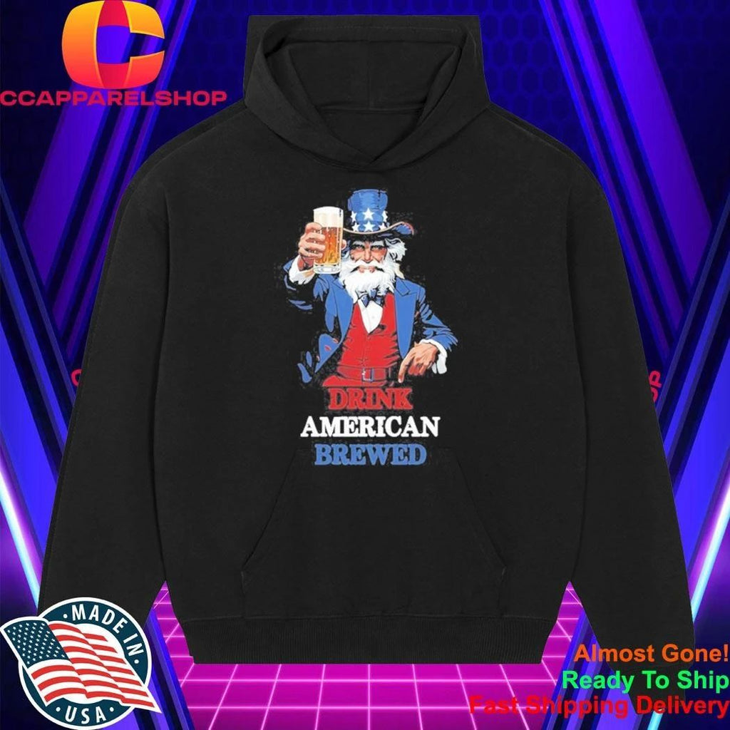 PlanetBeerGear Drink American Brewed Uncle Sam Beer Shirt