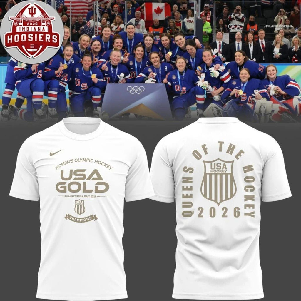 2026 Winter Olympic Champions USA Gold Team Milano Cortina Italy Logo Two Sided Shirt