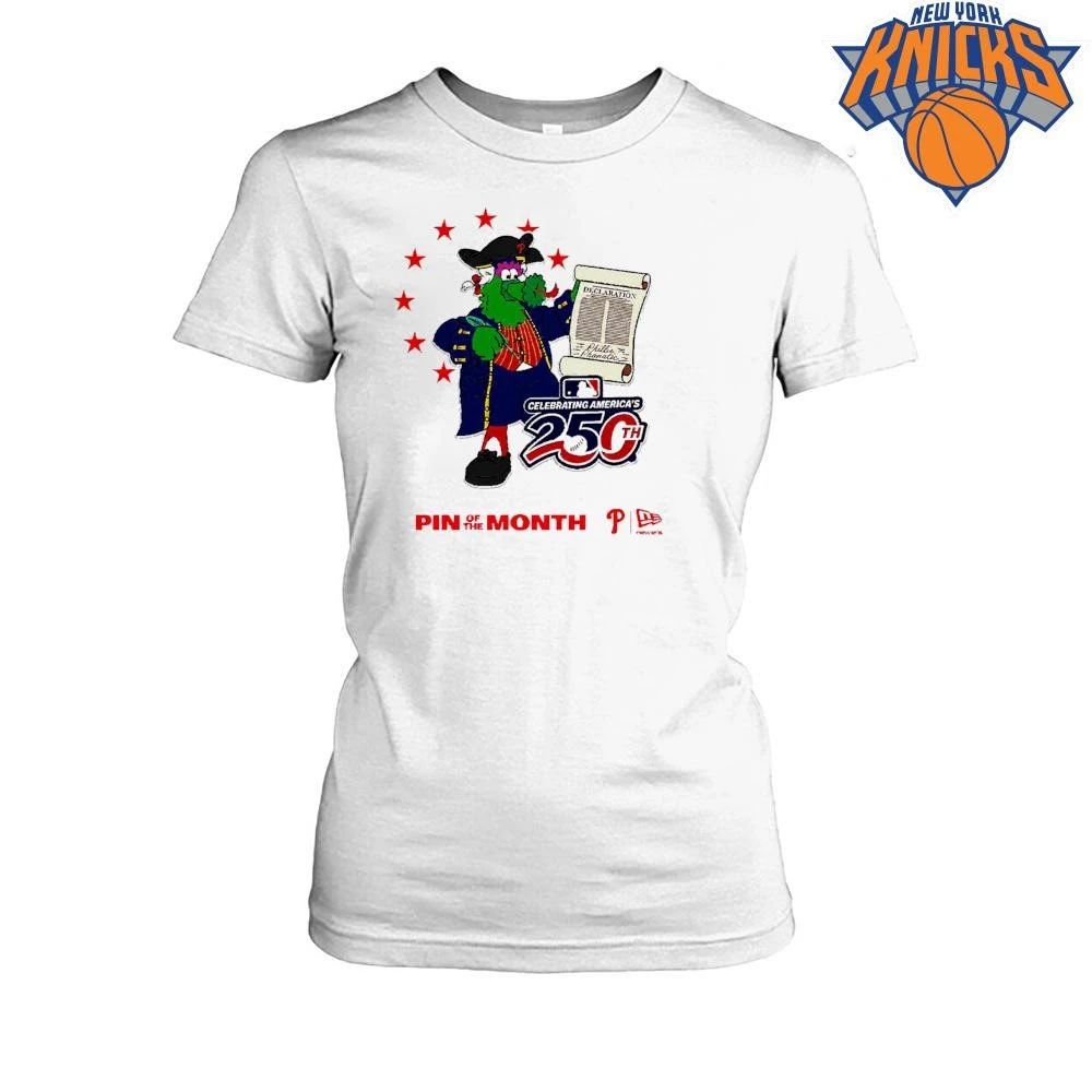 Phillie Phanatic Celebrating Americas 250th Anniversary Philadelphia Phillies Baseball Shirt