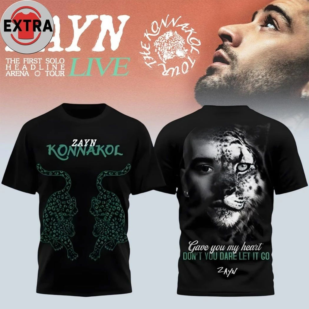 Zayn Malik The Konnakol Gave You My Heart Don’t You Dare Let It Go Zayn Tour 2026 Two Sided Shirt