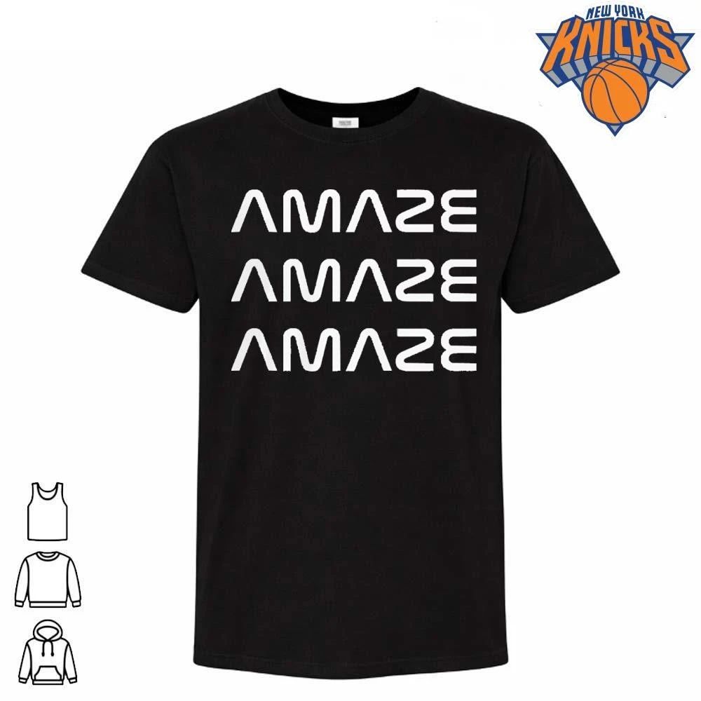 Amaze Mirror Optical Illusion Ambigram Typographic Text Graphic Shirt