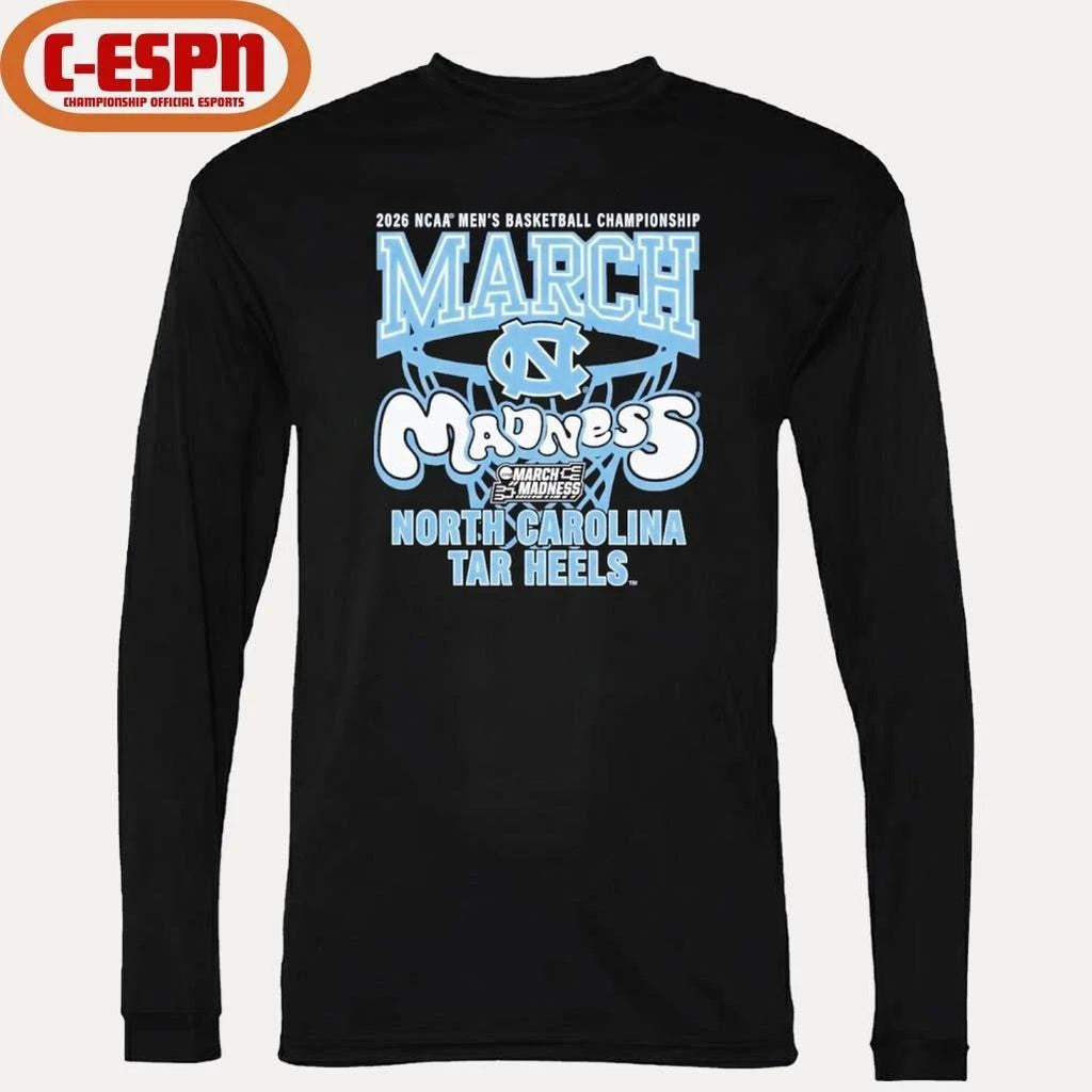 UNC Tar Heels 2026 NCAA Men’s Basketball Championship March Madness Shirt