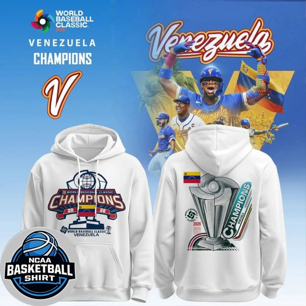 Venezuela World Baseball Classic 2026 Champions Flag And Logo Two Sided Shirt