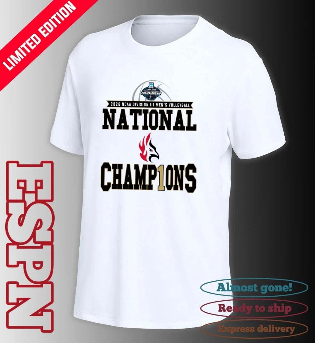 Carthage College Firebirds 2026 NCAA DIII Men’s Volleyball National Champions Shirt