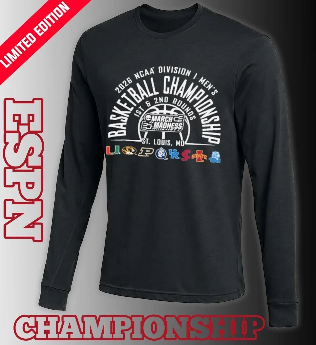 NCAA Men’s Basketball 2026 March Madness St. Louis, MO T-Shirt