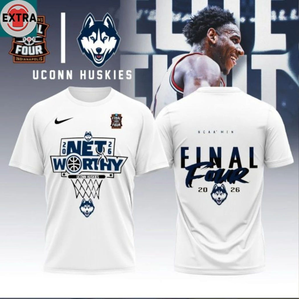 UConn Huskies Final Four Series 2026 Champions Logo Two Sided Shirt- Top-Rated Gift for College Basketball Lovers