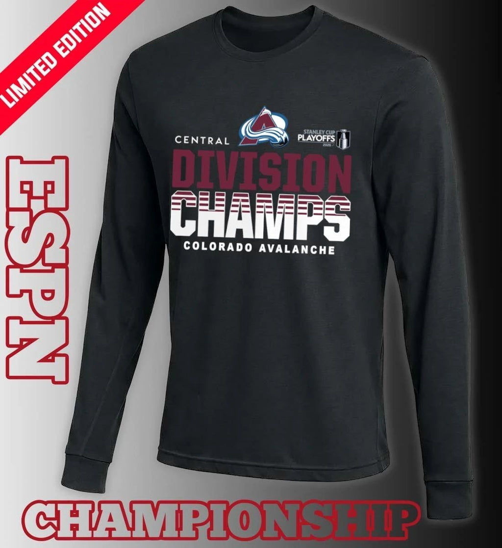 NHL Central Division Champions 2026 Colorado Avalanche Hockey T-Shirt