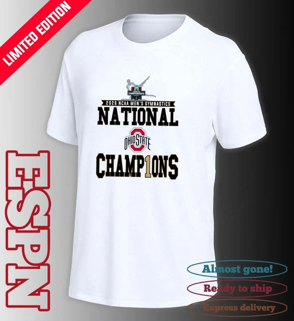 Ohio State Men’s Gymnastics 2026 NCAA National Champions Locker Room T-Shirt