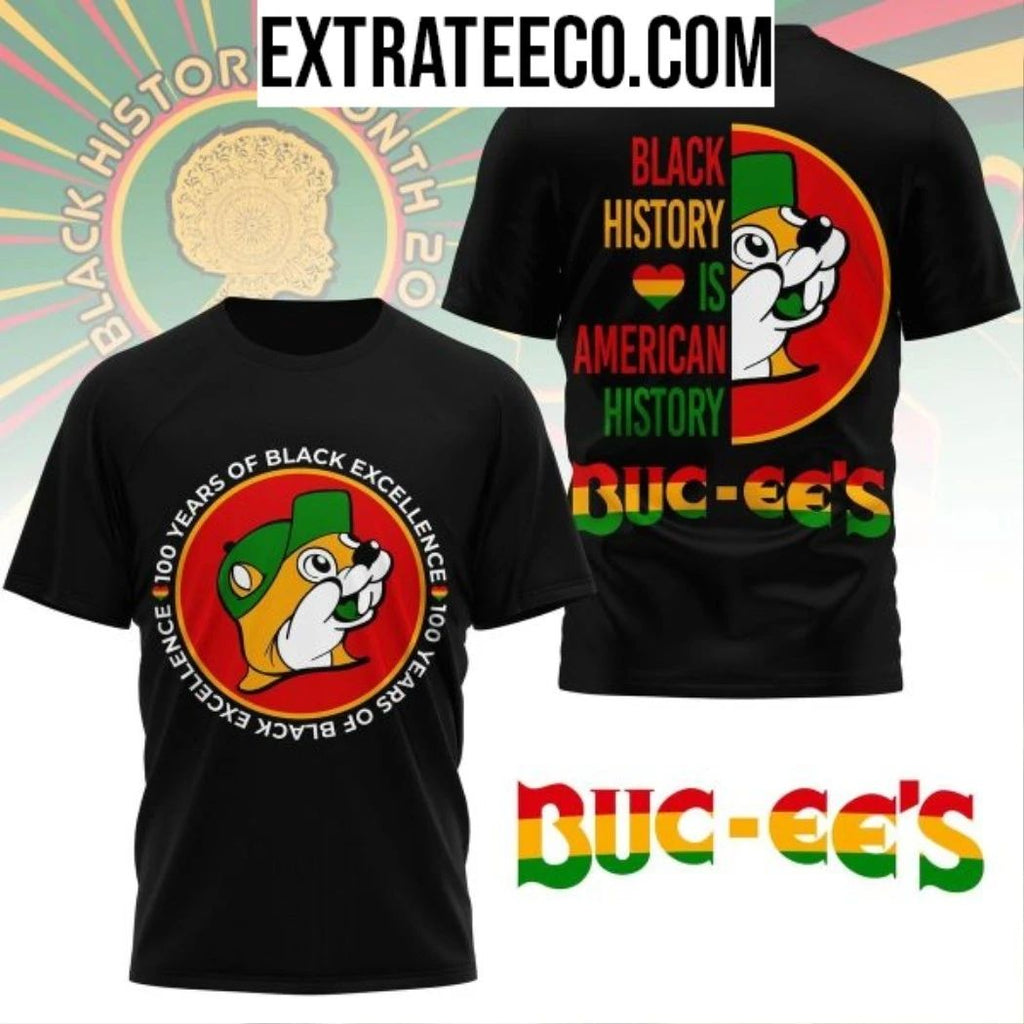 Buc-ee’s Black Month 100 Years T-Shirt