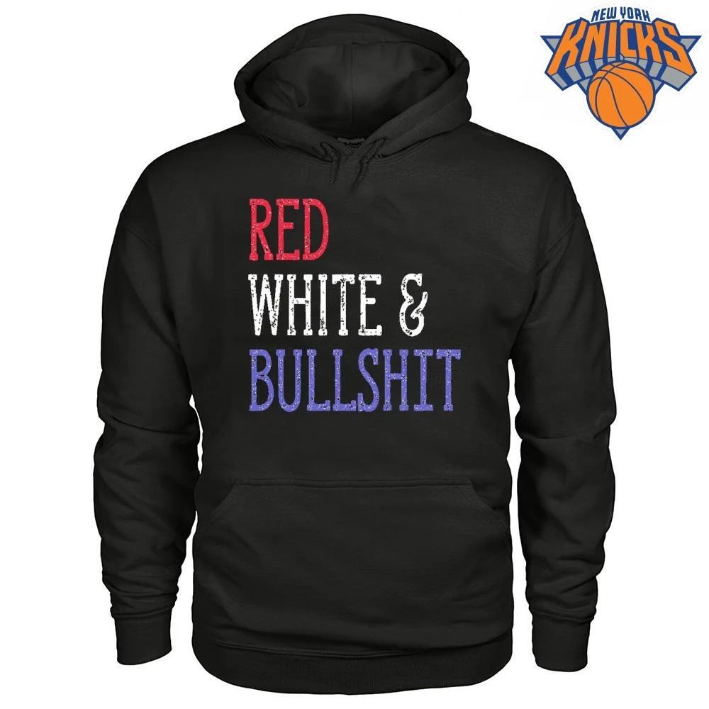 Happy 4th of July Red White and Bullshit Funny Patriotic Sarcastic Fourth of July shirt