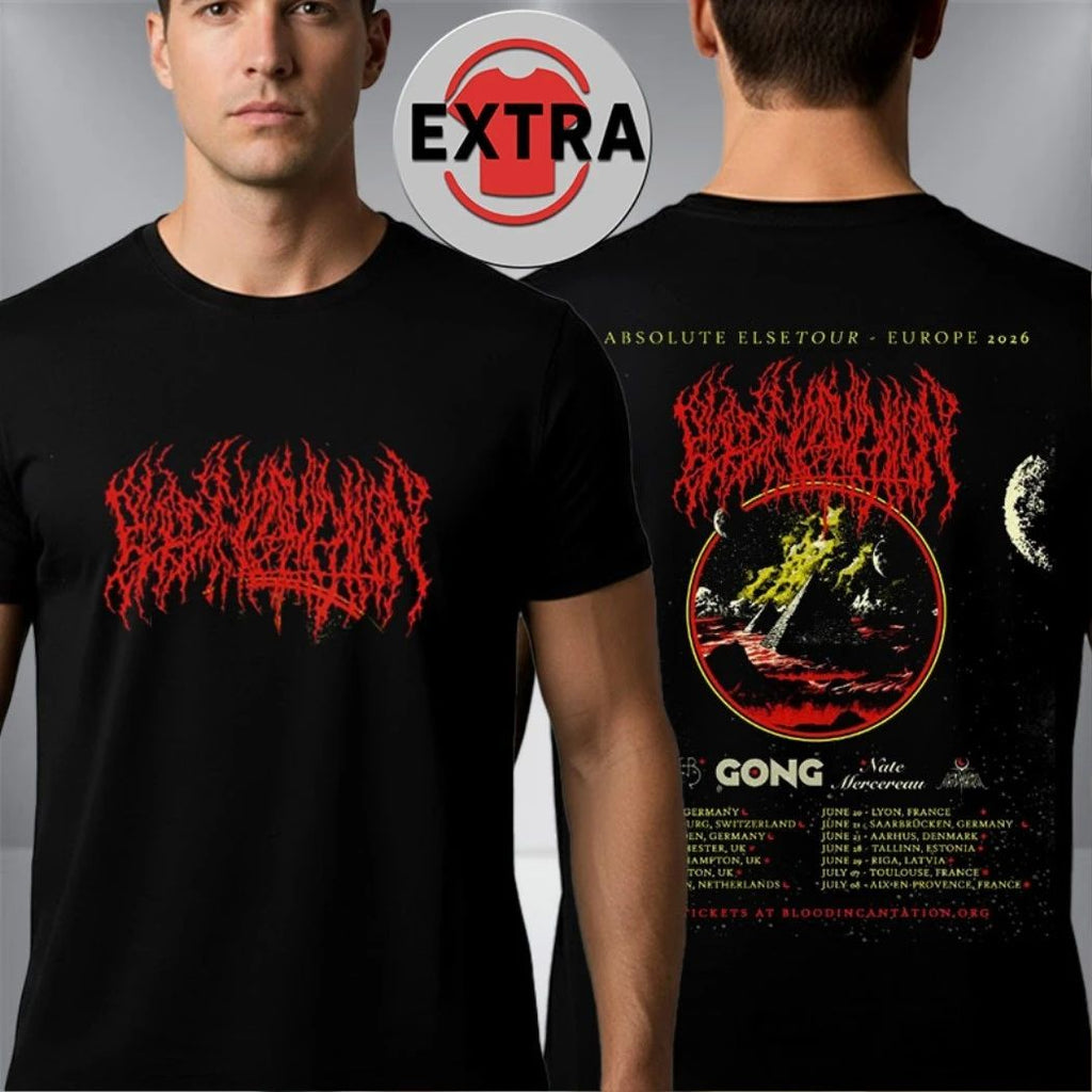 Commemorative photo from the 2026 European tour Absolute Else by the death metal band Blood Incantation Two Sided Shirt