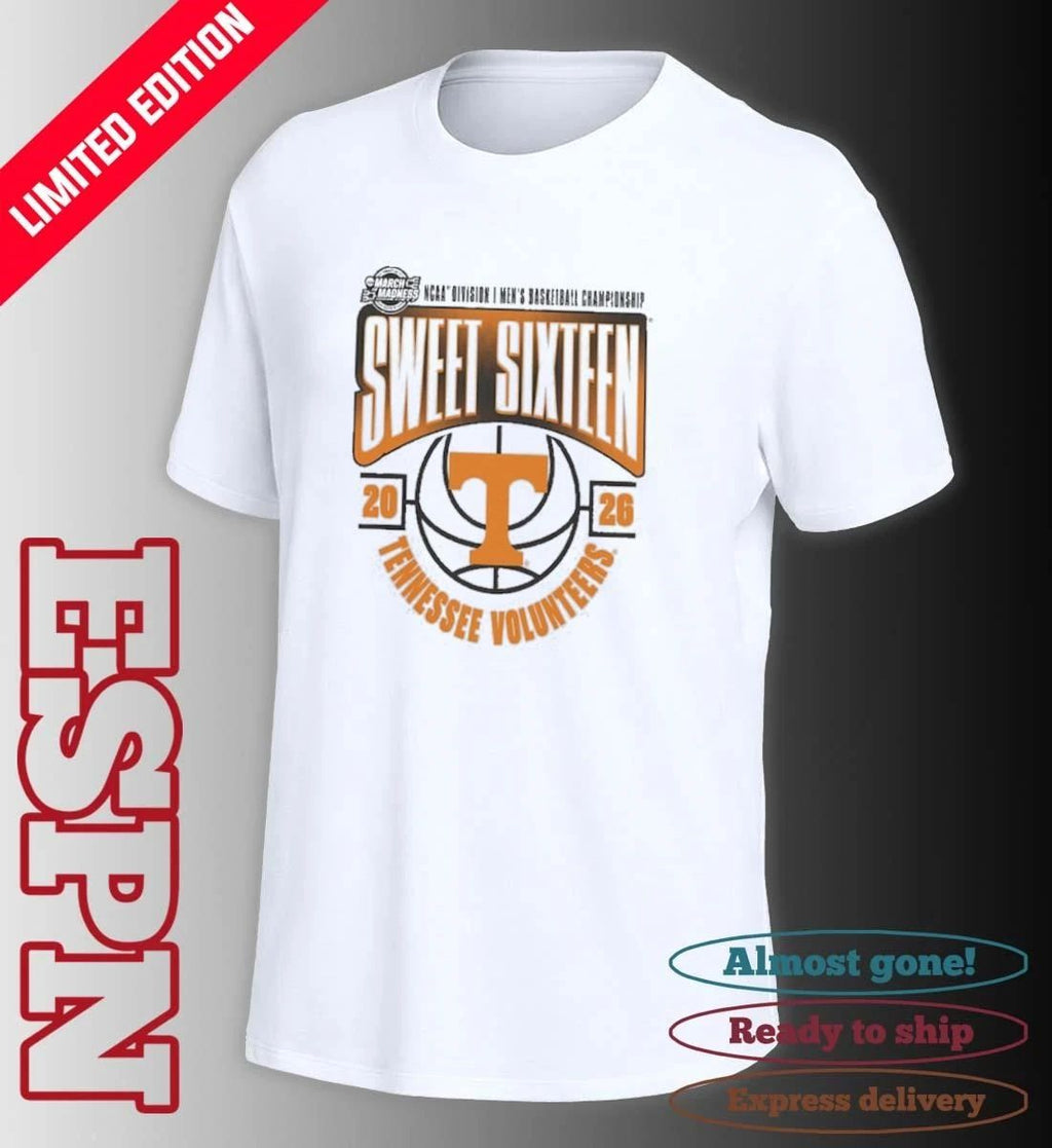 Tennessee Volunteers 2026 NCAA Men’s Basketball Tournament March Madness Sweet 16 T-Shirt