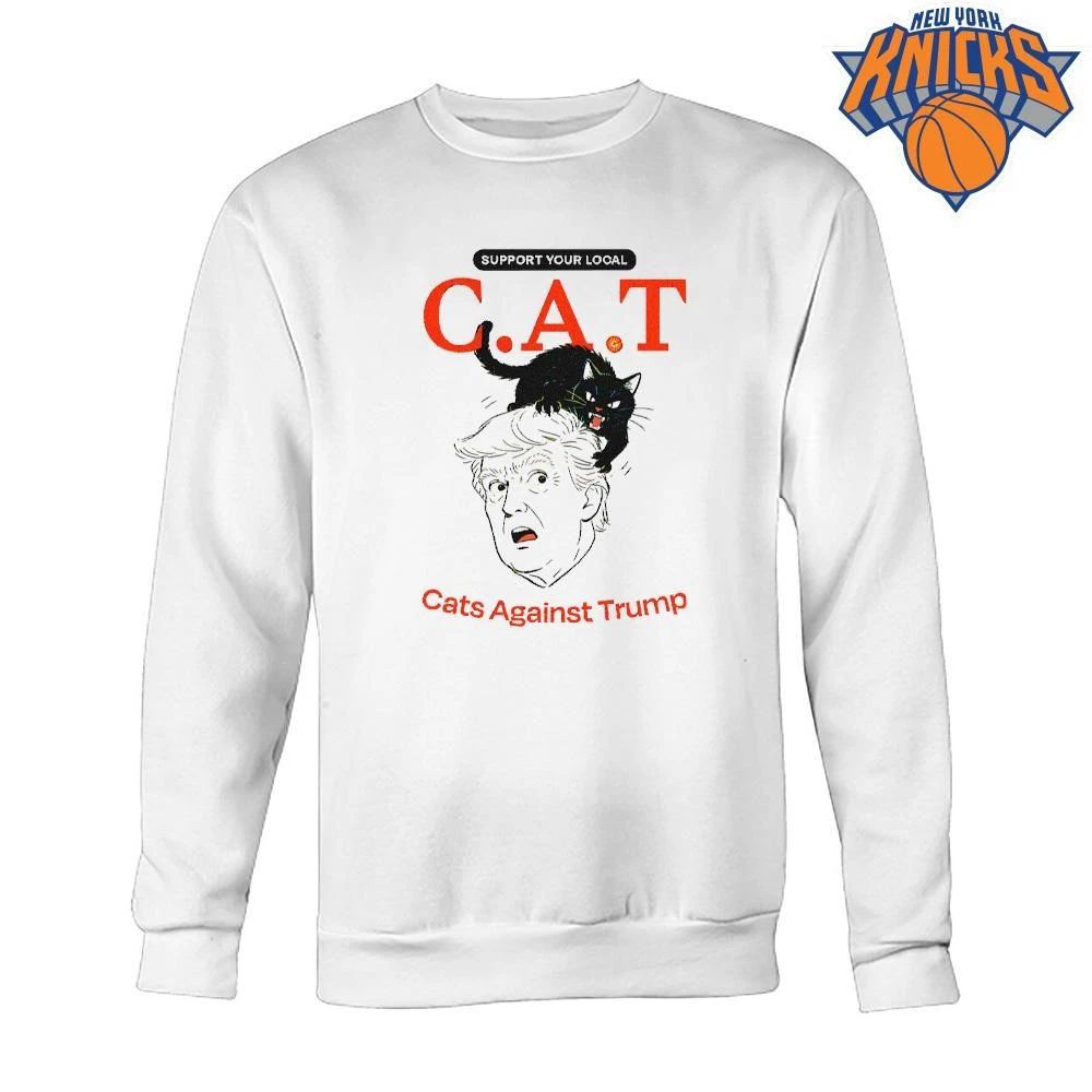 Support Your Local C A T Cats Against Trump Black Cat T Shirt