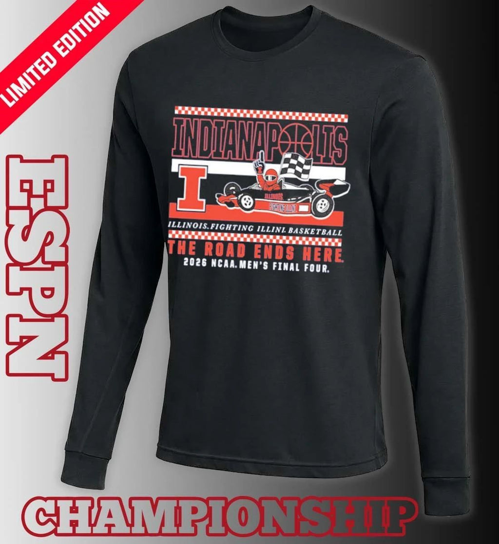 Illinois Men’s Basketball 2026 NCAA Final Four On The Road Again T-Shirt