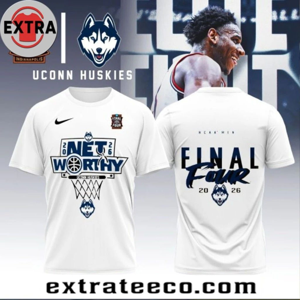 UConn Huskies 2026 Five Four Logo Two Sided Shirt- Top-Rated Gift for College Basketball Lovers