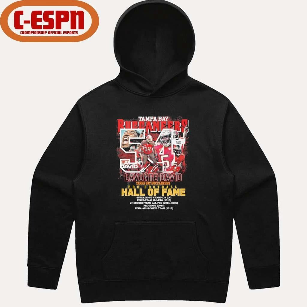 Lavonte David Tampa Bay Buccaneers Pro Football Hall Of Fame Shirt