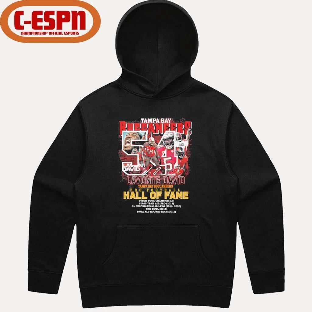 Lavonte David Tampa Bay Buccaneers Pro Football Hall Of Fame Shirt